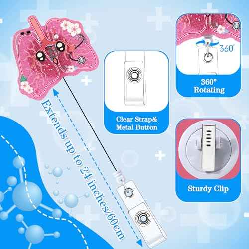 Respiratory Therapist Gifts for Women - Funny Respiratory Therapist Badge Reel, Makeup Bag, RT RRT Gifts for Pulmonary Care Doctor Nurse Graduation Christmas Retirement Present