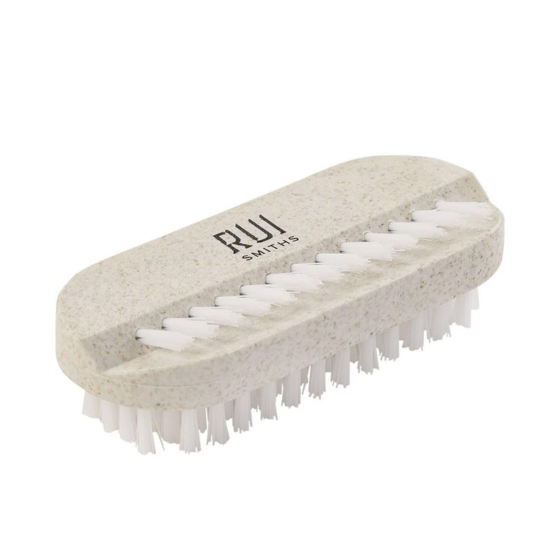 CarbonConscious Nail Cleaning Brush - 2-Sided Bristles for Manicure & Pedicure | Eco-Friendly Wheat Straw Bioplastic