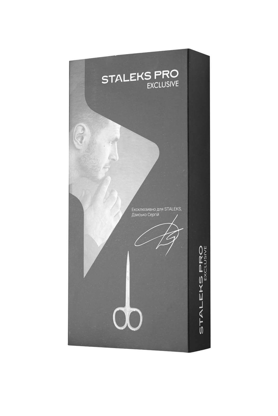 Staleks Exclusive 21 Type 1 Hook-shaped blade Cuticle Scissors (Magnolia) – Enhanced Visibility, Medium Handles