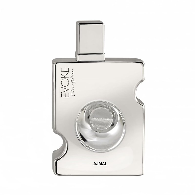 Ajmal Evoke Silver Edition Eau De Parfum Spray for Men - 3 Ounce Fragrance
