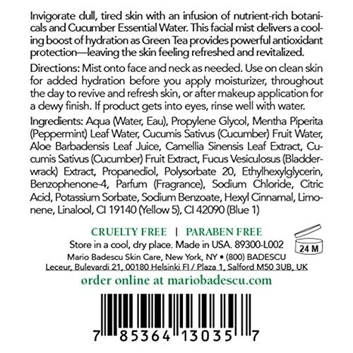 Mario Badescu Facial Spray - Hydrating Aloe, Herbs & Rose Water Mist for All Skin Types | Refreshing Face Mist