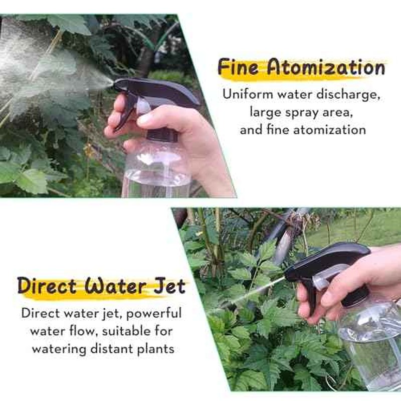 Bynccea Spray Bottle Empty Spray Bottles PET -10 oz/300 ml Plastic Water Sprayer bottles Refillable Containers Fine Mist Small Spray Bottles for Cleaning Solutions, Cooking, Hair