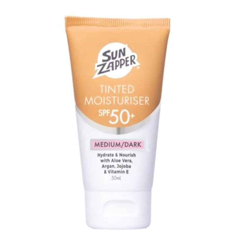 Sun Zapper BB Cream Tinted Moisturizer Sunscreen SPF 50+ Light Medium – Face Sunscreen with Kakadu Plum and Jojoba Oil, Broad Spectrum UV Protection, Botanical Oils, 50mL (1.69 oz), Australian Made