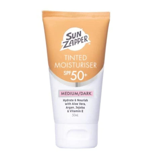 Sun Zapper BB Cream Tinted Moisturizer Sunscreen SPF 50+ Light Medium – Face Sunscreen with Kakadu Plum and Jojoba Oil, Broad Spectrum UV Protection, Botanical Oils, 50mL (1.69 oz), Australian Made