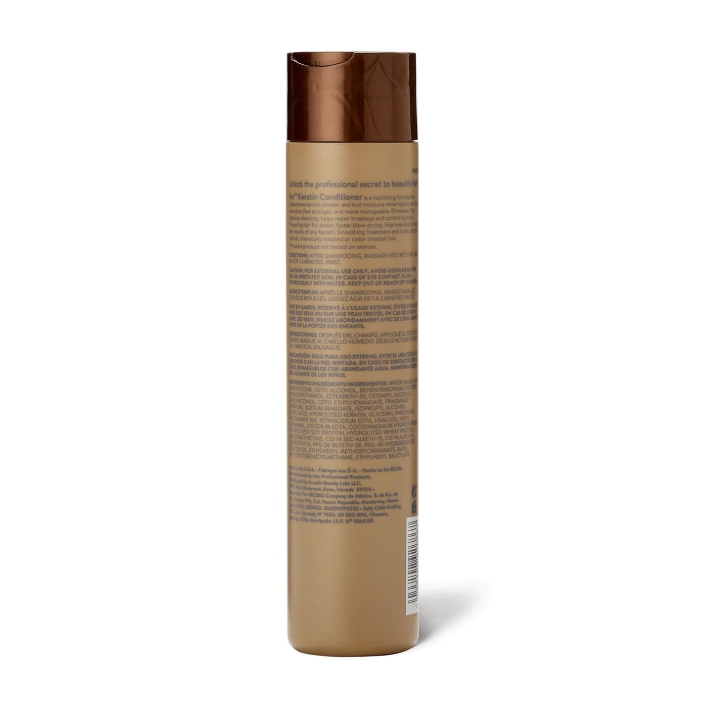 ion Keratin Smoothing Conditioner, Sulfate free, eliminates frizz and strengthens, 10.5 oz