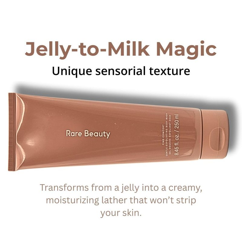 Rare Beauty Find Comfort Gentle Exfoliating Konjac Jelly Body Wash 8.45 Oz
