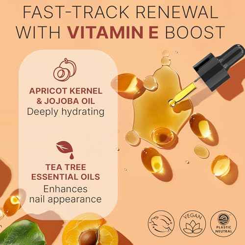 Organic Nail and Cuticle Oil - USA Made Nail Oil for Growth & Strength with Jojoba and Vitamin E, Repair for Damaged Nails & Cuticle Softener made with Natural Ingredients, Nails Care Products