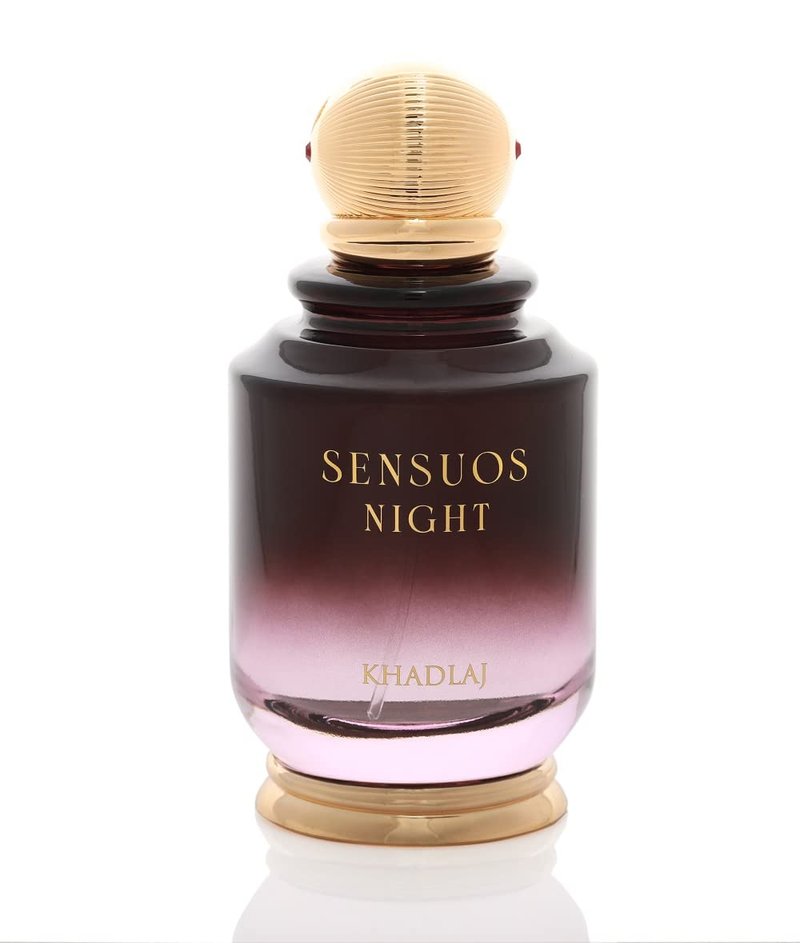 Khadlaj Sensuos Night Eau de Parfum Spray for Unisex, 3.4 Ounce