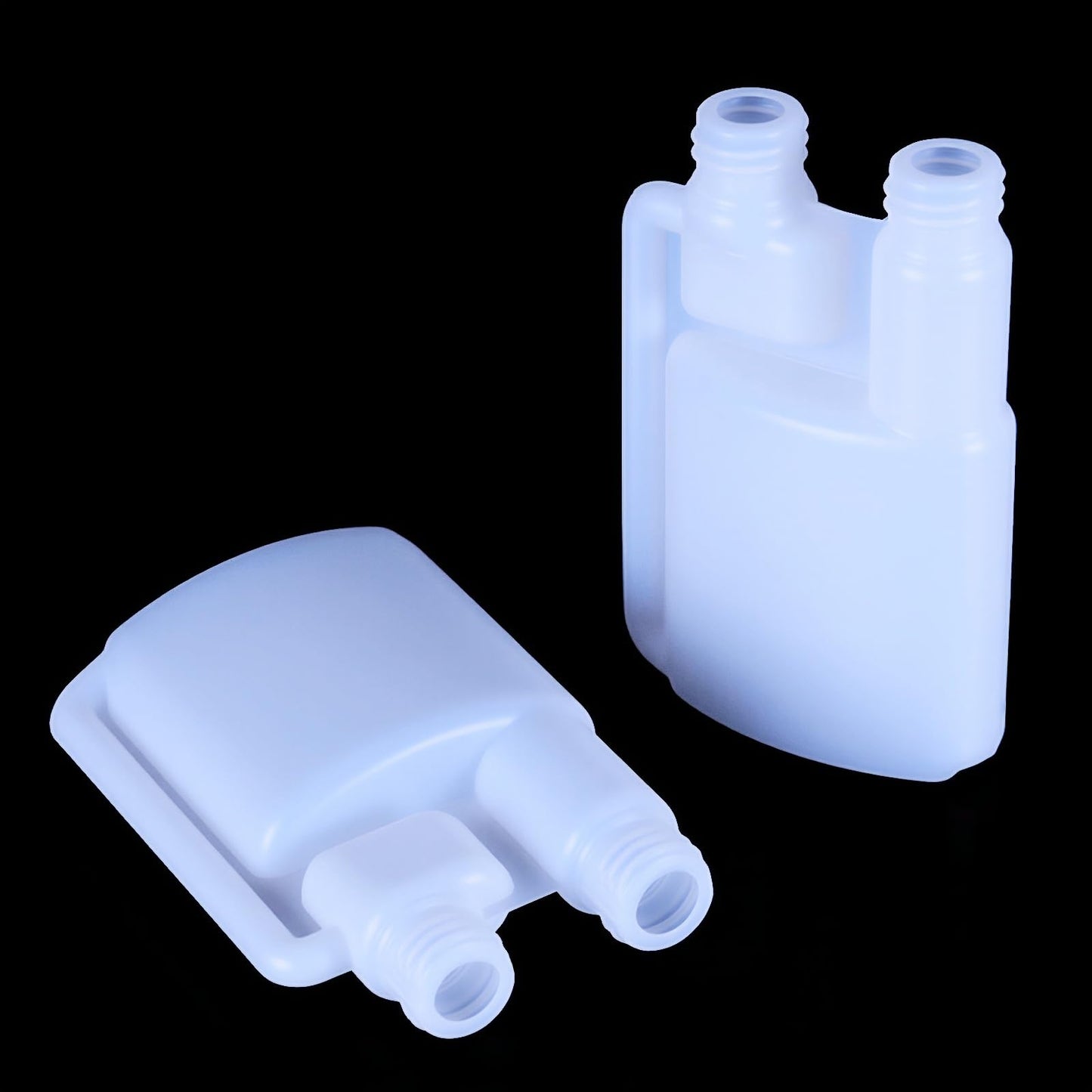 GOWARM 2 Pack Standard Squeeze Shot Bottle - HDPE Plastic Flask for Liquor, Portable Dispenser with Free Funnel (32OZ(1000ml) & 1.2OZ(30ml))