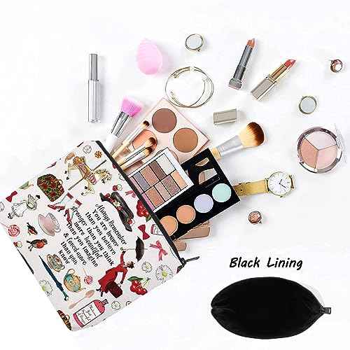 LEVLO Mary Movie Cosmetic Makeup Bag - You Are Braver Stronger Smarter Than You Think - Zipper Pouch for Mary Fans (Always Mary)