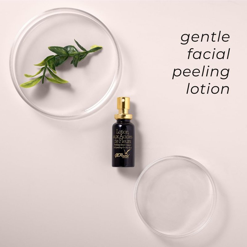 Gernetic Gentle Flower Acid Lotion AHA Peel, Natural Facial Resurfacing Care, 20ml