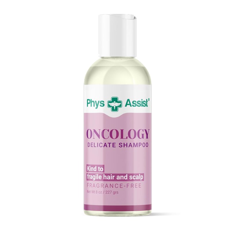 PhysAssist Oncology Delicate Shampoo - Gentle Care for Fragile Hair & Scalp | Fragrance-Free, 8 oz