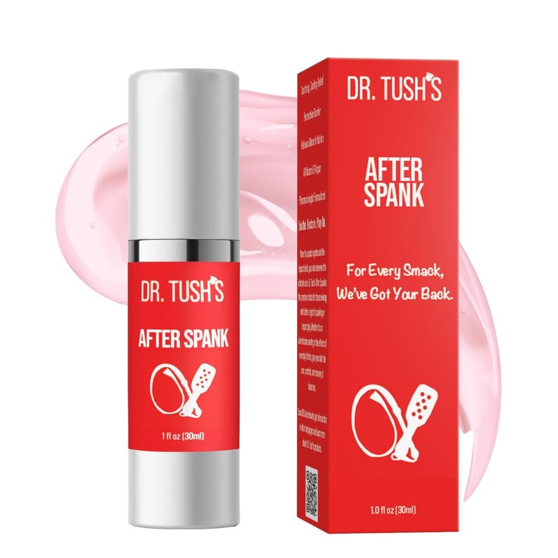 Dr. Tush's After Spank – Cooling Aftercare Gel for Post-Play Skin Support | Vegan Formula with Arnica, Vitamin E & Peppermint | 30ML Airless Pump