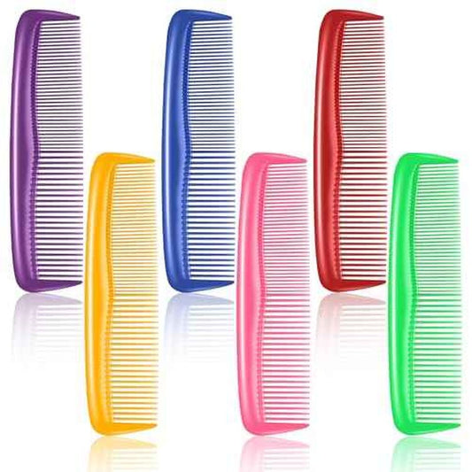 NICEMOVIC 60 Packs Hair Comb Bulk Set, Pocket Travel Hair Combs for Women and Men, Colorful Coarse and Fine Tooth Comb, Individually Wrapped Bulk Comb for Homeless Hotel Shelter Nursing Home Charity