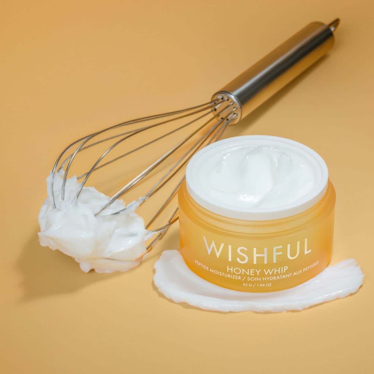 Wishful Honey Whip Peptide and Collagen Moisturizer 1.94 oz/ 55 g