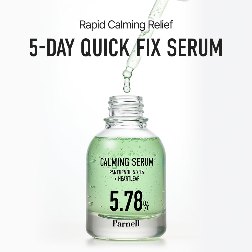 Parnell Panthenol 5.78% | 30ml / 1.01 fl.oz. | Heartleaf Calming Serum, soothing & moisturizing serum, korea skin care, korea beauty