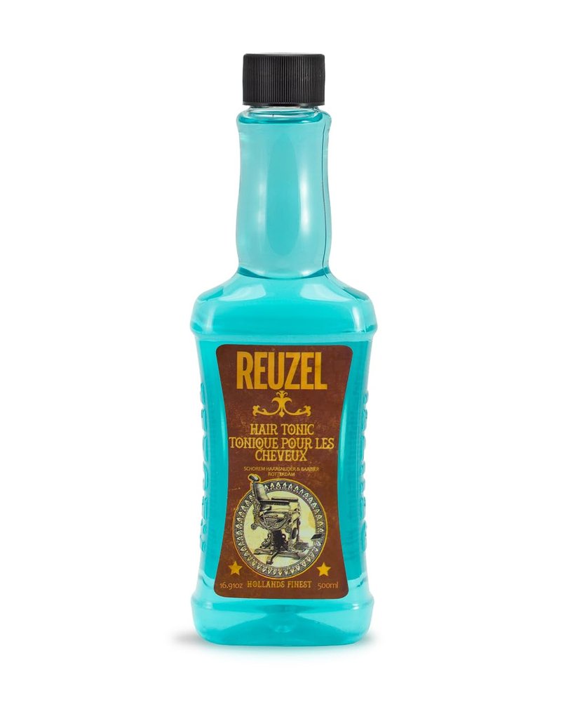 REUZEL Hair Tonic, Non Greasy Barber Tonic for Men, Scalp Refreshing Hair Lotion, Oil Free Hair Care Styling Tonic, Cutting Lotion with T4 Blend Natural Extracts, Vegan,16.9oz