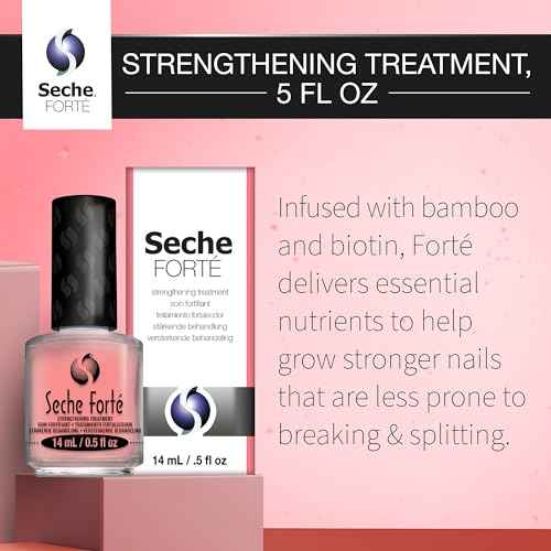 Seche Forte Strengthening Treatment Base Coat with Biotin & Bamboo, 0.5 fl oz
