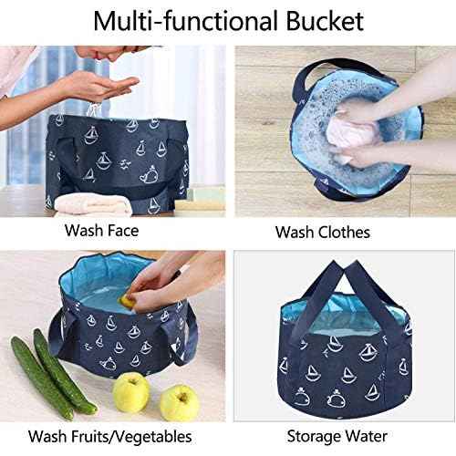 Collapsible Bucket for Soaking Feet, Portable Travel Foot Bath Tub, Foot Soaking Bath Basin Portable, Foot Spa Soaking Feet Home Pedicure Basin Outdoor Camping