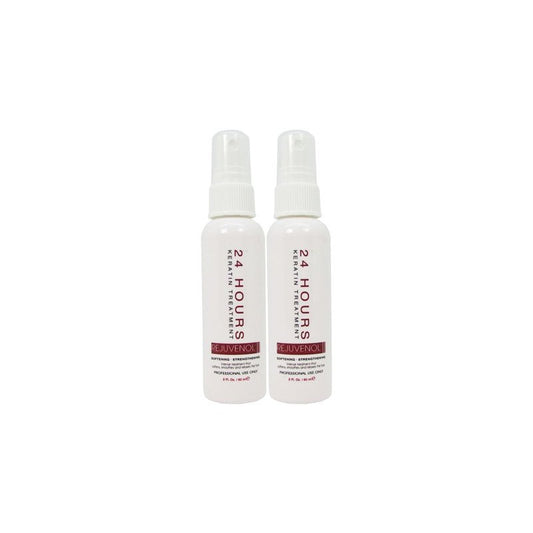 Rejuvenol 24 Hours Keratin Treatment | Collagen Infused Hair Repair - 2oz (Pack of 2)