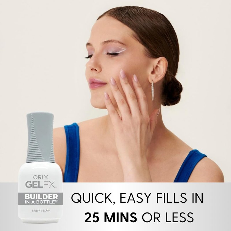 Orly Builder In A Bottle Soak-Off Sculpting Gel For Quick Nail Extension, Repair And Strengthening | Long-Lasting Builder Gel With Brush-On Application | Salon-Quality Nails At Home (18ml)