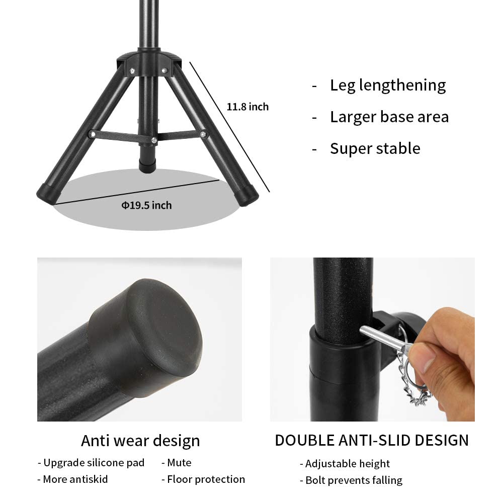 AliLeader 55 Inch Heavy Duty Wig Stand Tripod with Tray (Mannequin Head Not Included)