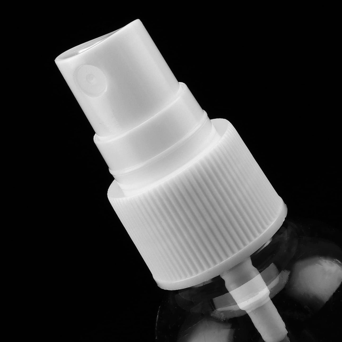 MANCHAP 60 Pack 2oz Plastic Travel Spray Bottles with Caps, Clear Mini Fine Mist Spray Bottles with 4 Funnels, Travel Size Refillable Containers for Essence, Hair Spray, Toner