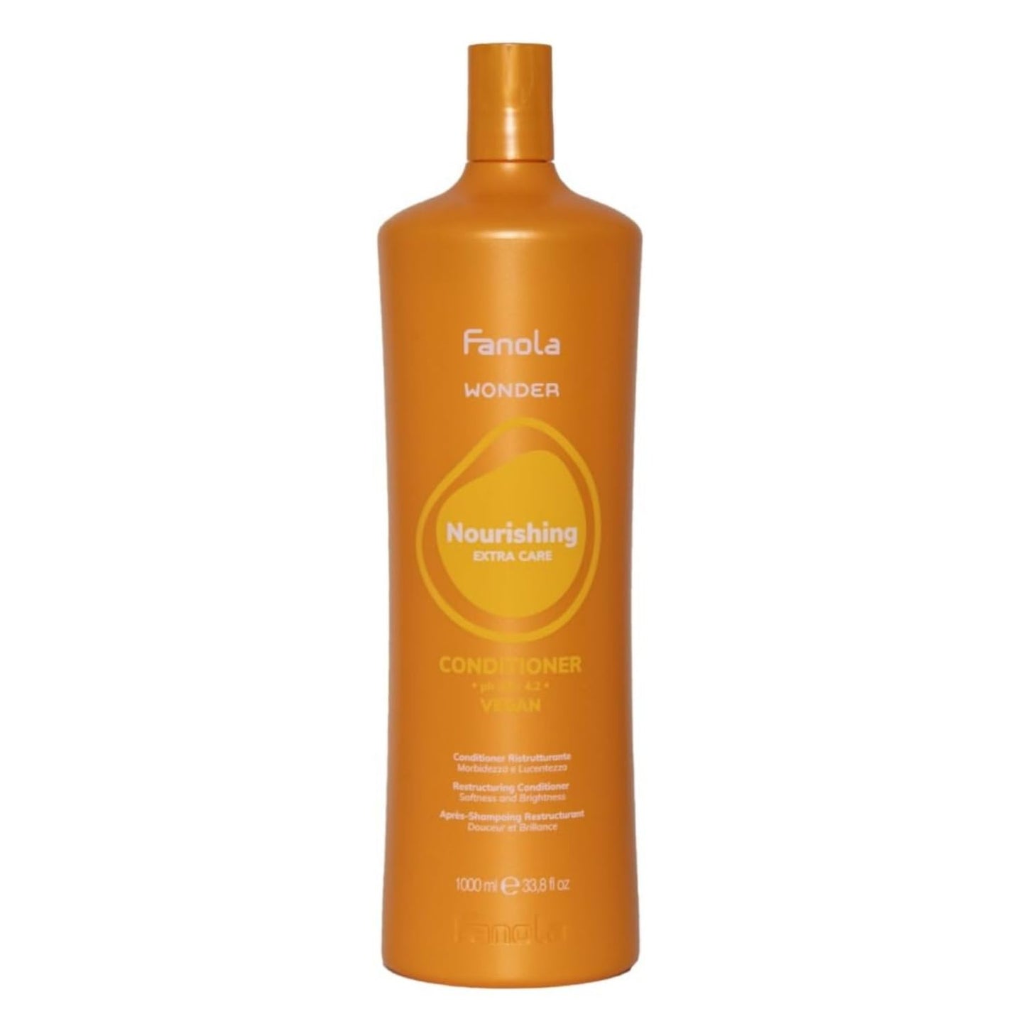 Fanola Wonder Nourishing Conditioner for Damaged Hair - Hydrating Treatment for Dry, Frizzy, and Chemically Treated Hair - Softens, Detangles, and Enhances Shine (33.8 Fl oz)