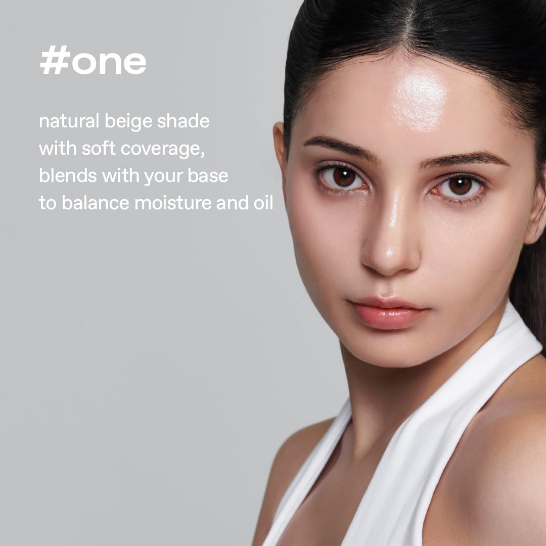 glow breathable blemish balm #one, medium-coverage bb cream & tinted moisturizer, skincare-like finish with green tea leaf water infusion, healthy radiant non-comedogenic, 1 fl oz