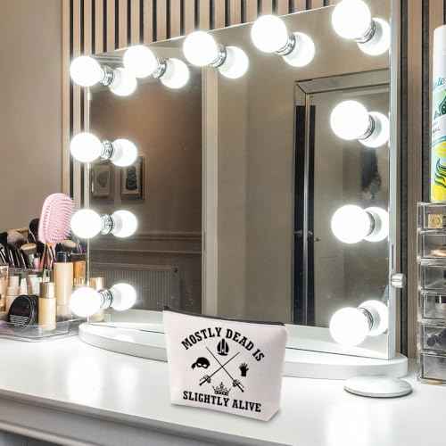 TGBJE Bride 1987 Gifts Movie Fans Merchandise Mostly Dead Is Slightly Alive Makeup Bag Movie Inspired Zipper Pouch (Mostly Dead bag)