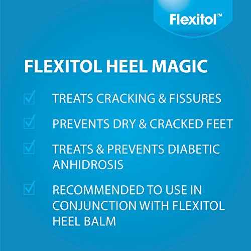 Flexitol Heel Magic For Dry Skin or Rough Heels with Shea Butter & Vitamin E, 2.5 Ounce