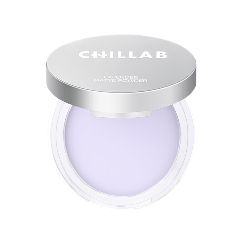 Chillab Lavender Matte Powder 0.35 oz (10g), Long-Lasting Oil Control, Blends Invisibly, 3-in-1 Setter Primer Touch-Up with Lavender & Squalane - Vegan, Cruelty-Free, Dermatologist Tested
