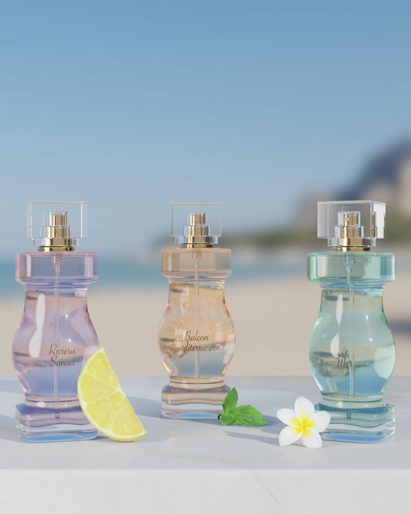 Jeanne Arthes - French Way of Life, Collection Azur, Balcon Mediterranéen Eau De Parfum, Spray Perfume for Women, Fruity Floral Scent, Notes of Lemon, Mint, Made in France, 3.3 fl.oz