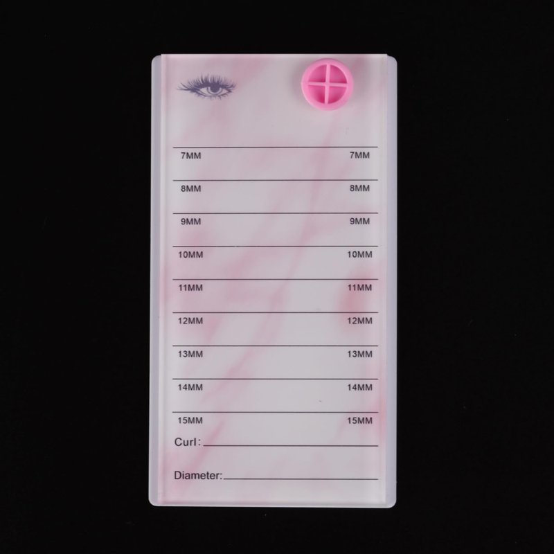 Acrylic Transparent Eyelash Storage Box, 8 Layers False Eyelashes Glue Pallet Holder Display Grafting Eye lashes Extension Close-Packed Display with 8 Pallets Clear Makeup Organizer (Marble Pink)