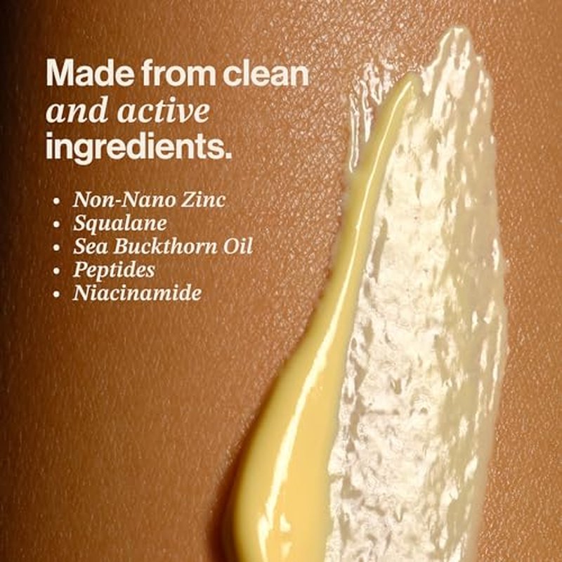 The One Daily Sun Cream SPF 30 ? Hydrating Facial Sunscreen with Zinc, Niacinamide, Squalane & Sea Buckthorn | Mineral Daily Sun Protection for Face & Neck, Sensitive Skin Safe, 1 oz