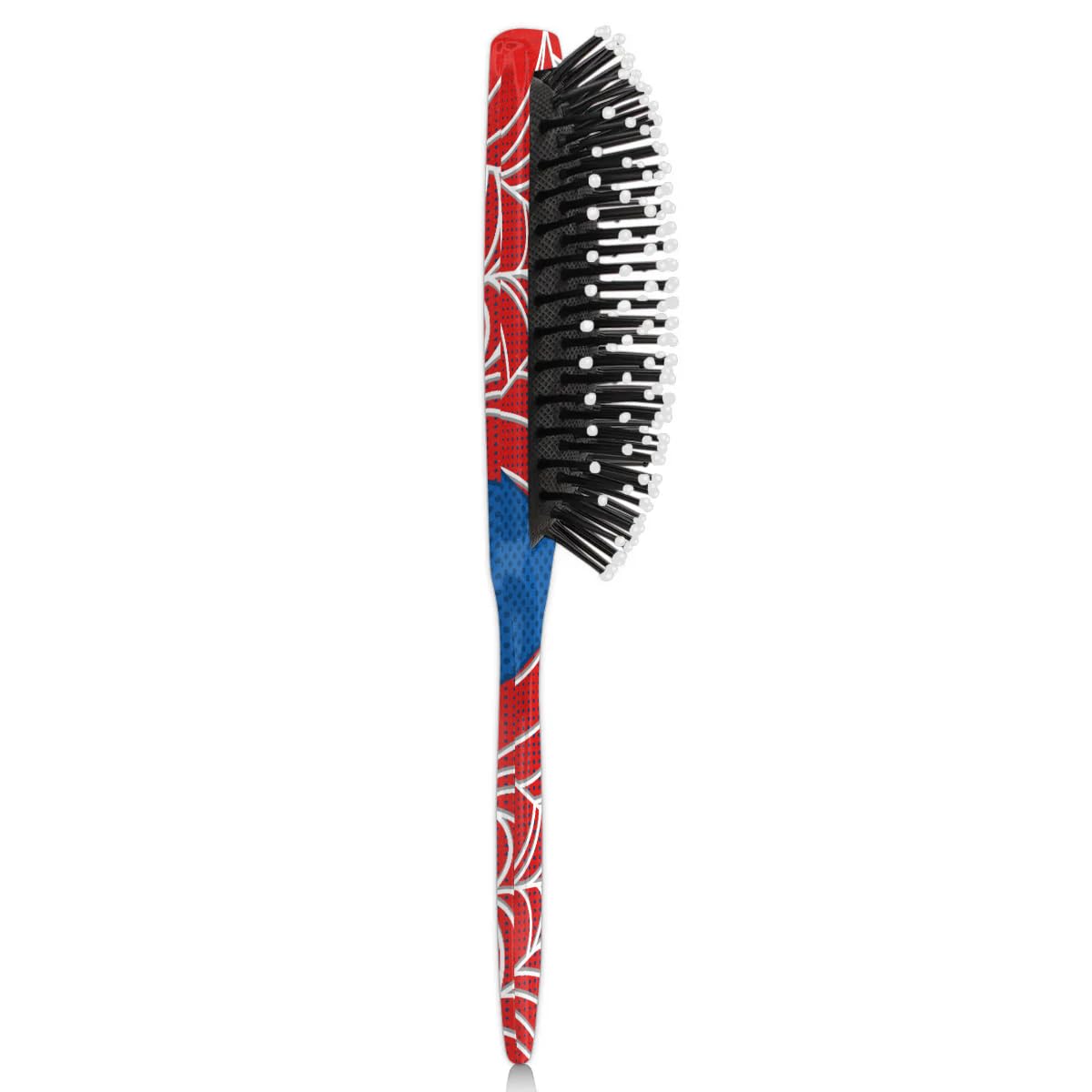 Kids Detangler Hair Brush - Spider Web Design for Boys & Girls | Smooths Wet & Dry Thin, Long, Curly Hair