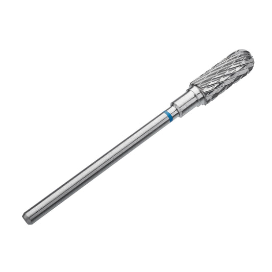 STALEKS PRO Expert Carbide Nail Drill Bit (Rounded Cylinder, Blue, 5mm Head / 13mm WP) – Medium Hardness for Artificial Nail Correction & Hyperkeratosis Removal in Hardware Manicure/Pedicure