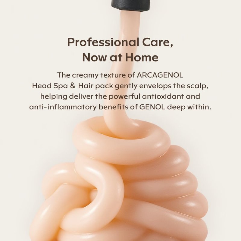Arca Genol Head Spa & Hair Pack Hair and scalp protection with Anti-Oxidizing New Zealand made Pinus Bark Extract