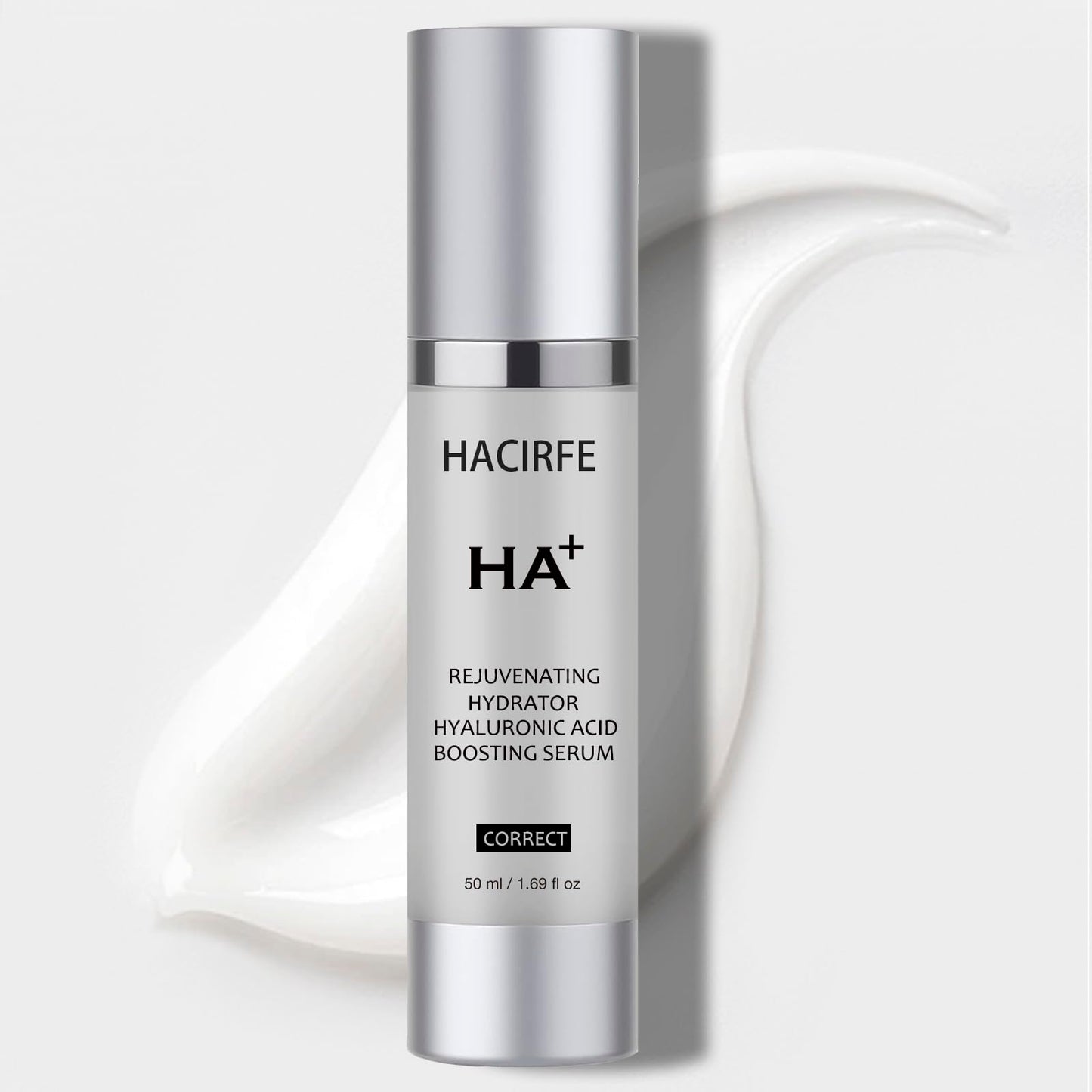 HACIRFE HA Rejuvenating Hydrator Hyaluronic Acid Serum for Face, Deep Hydrating Serum Made with Niacinamide and Ceramides