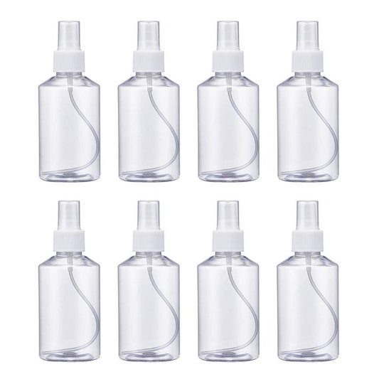 Pandahall 15Pcs Fine Mist Spray Bottles Empty Plastic Reusable Bottles with Pumps Clear 150ml/5oz for Essential Oils, Face Spray, Hair Spray, Travel