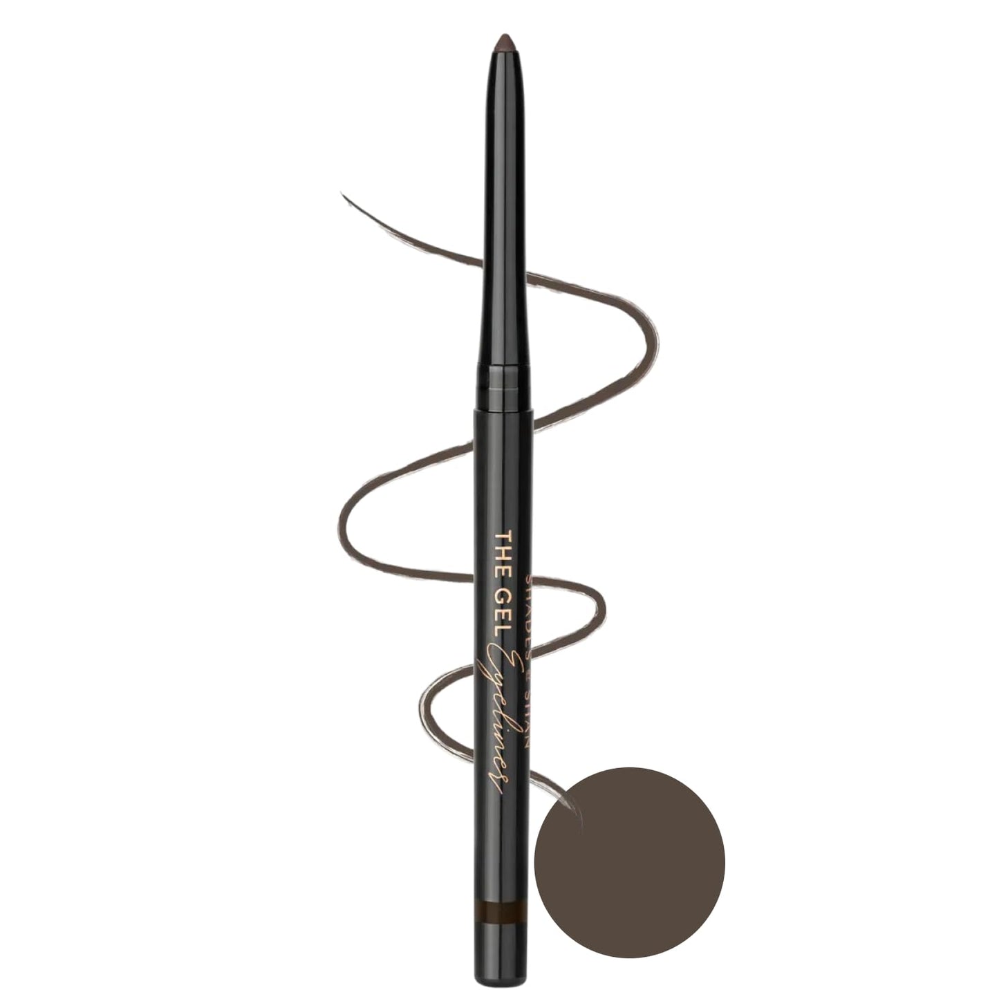 Shades By Shan The Gel Eyeliner, Long-Lasting Smudge-Proof Formula, Vegan, Black Tea