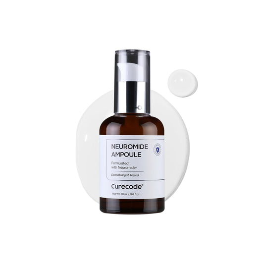 Curecode Neuromide Ampoule 50ml (1.71 fl oz) Hydrating Facial Serum for Dry Sensitive Skin - Korean Skin Care Face Ampoule with Niacinamide and Ceramide for Intense Moisture Barrier Repair, Anti Aging