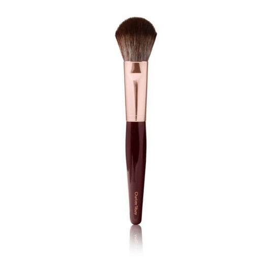 Charlotte Tilbury Bronzer & Blush Makeup Brush - Dual-Ended Bronzer and Blush Brush for Cheeks with Hand-Pulled Bristles for Seamless Application