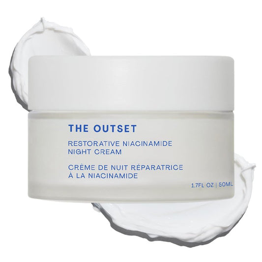 The Outset Niacinamide & Bakuchiol Night Cream, Hydrating Fragrance-Free Moisturizer for All Skin Types & Sensitive Skin - 1.7 fl oz