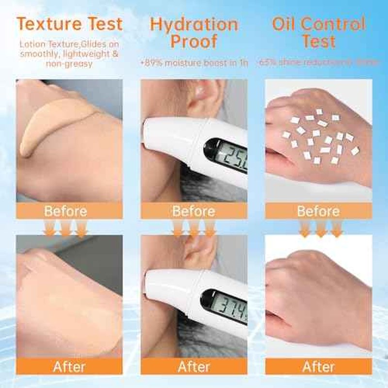 Tinted Sunscreen for Face SPF 50, Tinted Moisturizer with SPF, Sweat Resistant Oil Free with No White Cast, Broad Spectrum UVA/UVB, 1.7oz