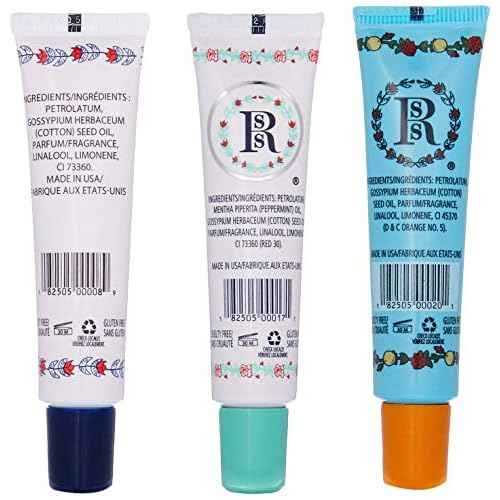 Smith's Rose bud Lip Balm Bulk- 3x0.5oz Premium All Purpose Lip Gloss Tubes & 3x0.8oz Lip Treatment Salve- Rosebud Trio Lip Balm Tubes for Plump Lips & Cracked Skin Care - Christmas Gift Set, EBook