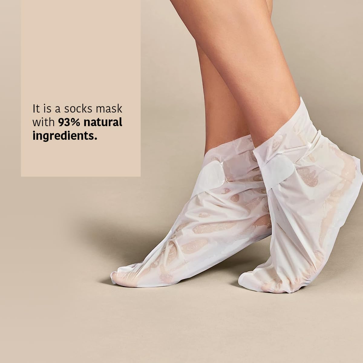 Nourishing Foot Mask Socks - Argan & Macadamia Oil | 15 Pairs | Intensive Treatment for Dry, Dehydrated Feet
