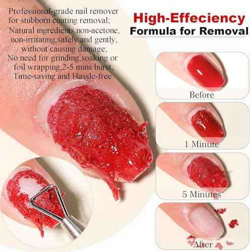 Gel Nail Polish Remover ? Fast, No Soak & No Foils, Safe for Natural Nails, Healthy, Low Odor, Quick Gel Removal in 2-5 Minutes ? For Nail Polish & Nail Art, At-Home Manicure Solution