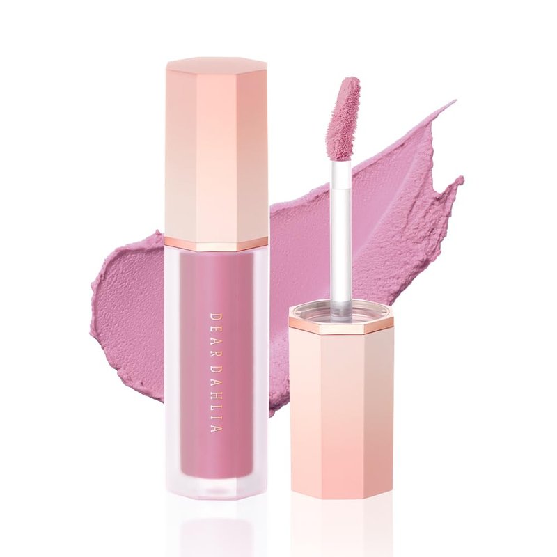 DEAR DAHLIA Petal Blur Cream Blush (Mellow) - Soft-Blur Vegan Blush with Lightweight, Cloud Melting Texture, High-Pigment, Long-Lasting, Buildable, Cream to Powder Finish. Sensitive Skin Friendly. 4g