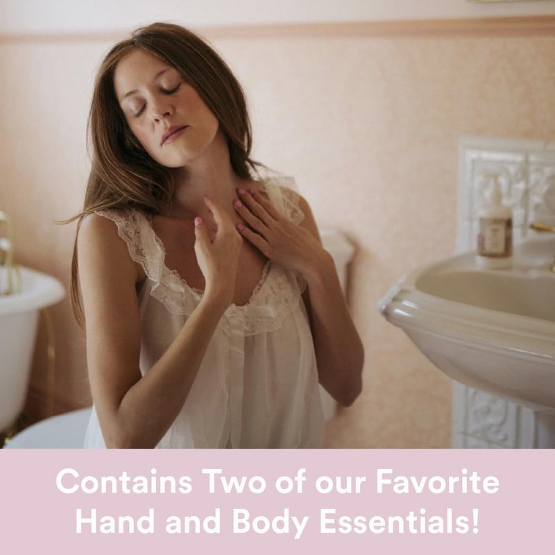 Camille Beckman Hand and Body Duet Set, Silky Body and Glycerine Hand Cream, Soft Cashmere